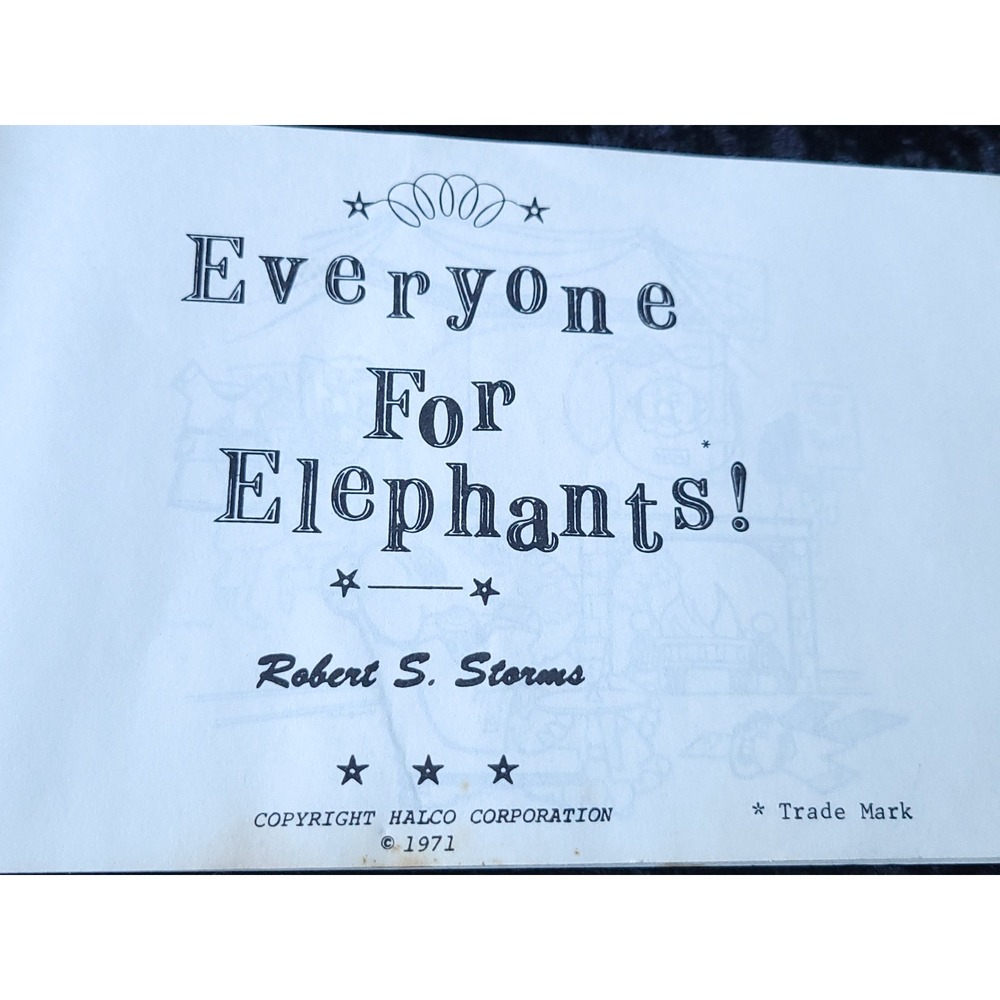 Vtg 1972 Everyone For Elephants Booklet American Republican Political History US - Picture 2 of 6